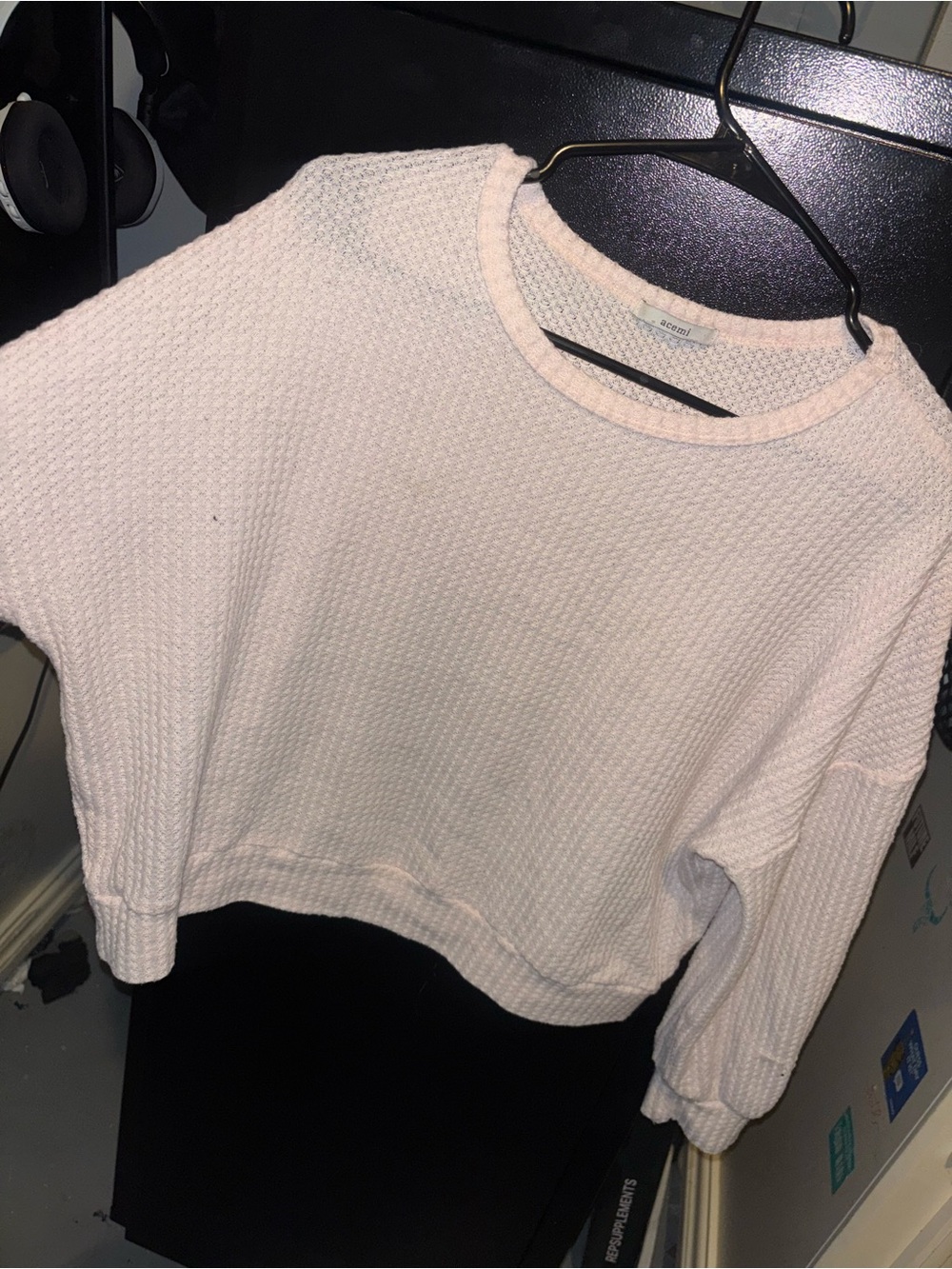 pale pink sweater